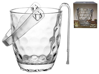 Ведро для льда Бабл айс, с щипцами, 800мл