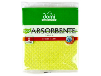 Салфетки влаговпитывающие целлюлозные Domi 2шт 18x20см