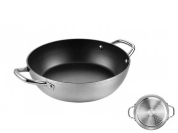 Сковорода глибока без кришки GrandCHEF з антипригарним покриттям D28см 91067