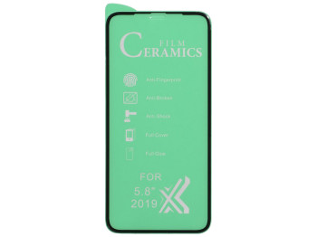 Защитное стекло Film Ceramic for Apple Iphone 11 Pro / X / XS без упаковки Цвет Чёрный