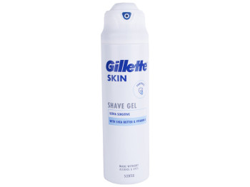 Гель для бритья Gillette Skin Ultra Sensitive для чувствительной кожи, 200мл