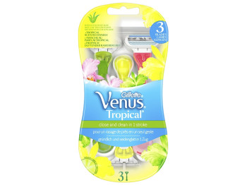 Одноразовые бритвы GILLETTE VENUS Tropical 3 лезвия 3шт