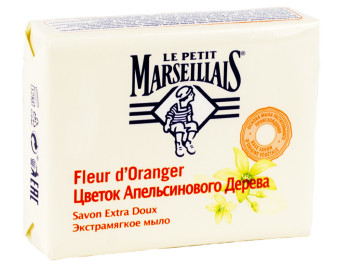 Крем-мыло твердое Le Petit Marseillais "Цветок апельсинового дерева" экстрамягкое 90гр