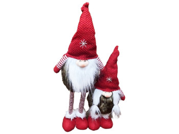 Фигура новогодняя Gnome, 62см (ноги-телескоп)