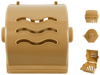 Держатель туалетной бумаги Консенсус, 15х15х30см (Бежевый)