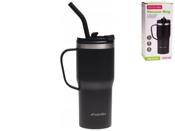 Термокружка Kamille, нержавеющая сталь с поверхностью soft-touch, 600мл