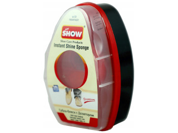 Губка-блиск для взуття SHOW з дозатором, безбарвна 6мл