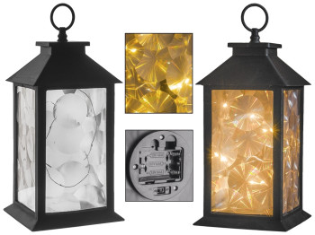 Лампа-ліхтар з підсвічуванням на 3-х батарейках ААА 14х14х34см