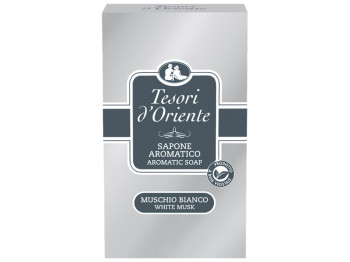 Парфумоване тверде крем-мило Tesori d’Oriente Muschio Bianco, Білий мускус, 125г