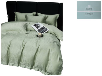 Комплект постільної білизни Soho Євро Boutique Flowers Olive, 200х230см, 6900069939607