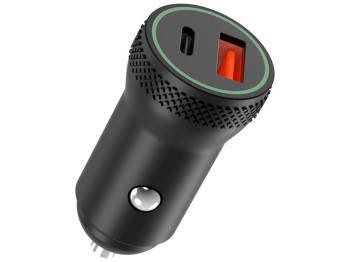 Автомобильное зарядное устройство XO CC33 PD QC3.0 18W Цвет Черный