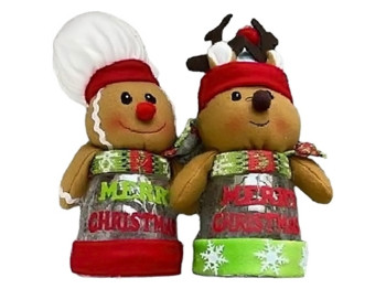Банка новорічна для подарунків Gingerbread men, 34см