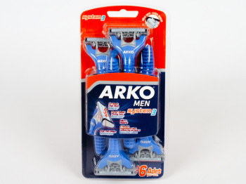 Станки для бритья Arko "Men System3" 3 лезвия (цена за набор 6шт)