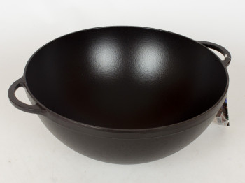 Кастрюля чугунная WOK эмал. мат. 34x15.5см 8л 02044
