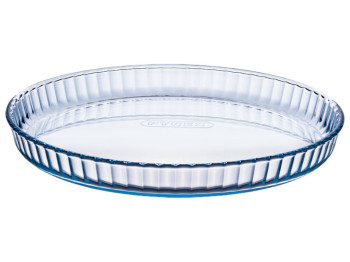 Форма для випічки Pyrex, рифлений край, 25 см, боросилікатне скло