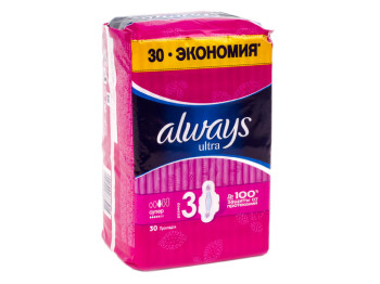 Прокладки ультратонкие ароматизированные Always "Ultra Super" 5капель (цена за уп. 30шт)