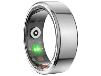 Смарт-кольцо XO Smart Ring RS01 размер 10 (19,8 мм), защита 5 АТМ, Bluetooth 5.1, цвет серебристый