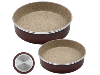 Противни с антипригарным покрытием Stenson 30х7см, 34х7см (цена за набор 2 предмета)