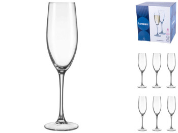 Набор бокалов Luminarc Raindrop, для шампанского, 160мл (цена за набор 6шт) 0883314972771
