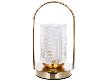 Світильник декоративний LED Crystal Glow, золотий, 11×11×21 см