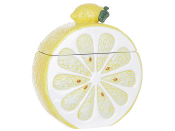 Банка керамическая Lemon, 900мл, цвет - желтый