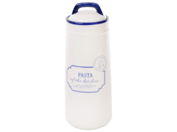 Банка керамическая для хранения спагетти, пасты синяя Red&Blue, 1,4л