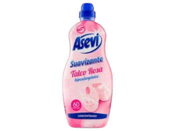 Кондиционер для белья Asevi soft pink, концентрат, 60 стирок, аромат свежести, 1500 мл