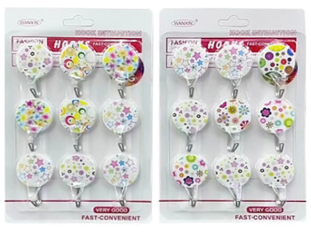 Гачки самоклеючі, 3,5x5см (ціна за набір 9шт)