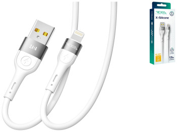 Кабель USB Ridea RC-XS51 X-Silicone Lightning 12W 1,2м Цвет Белый