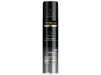 Лак Tresemme "Supreme hold" для укладки волос сильная фиксация, с запоминананием формы до 24ч 250мл