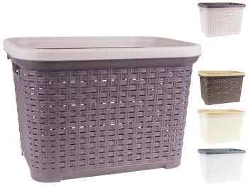 Корзина PlastArt ротанг прямоугольная 38,5x29x26см 20л