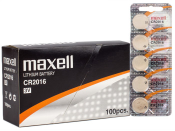 Батарейка Maxell CR2016 3V літієва (ціна за упаковку 5шт, 1 лист) 131272