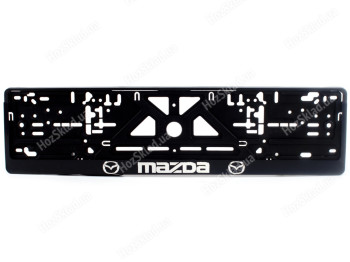 Рамка номера пластик "MAZDA" с хром. рельефной надписью 74295