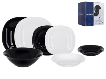 Сервиз Luminarc Carine White&Black, на 6 персон (цена за набор 19 предметов) 0026102895276