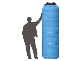 Емкость вертикальная круглая ОDS - 700 л диаметр горловины 42см