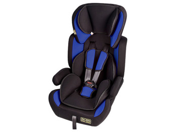 Автокресло детское BOSS NE-EF-02 1-12 лет (9-36кг) группа 1-2-3 черно-синее