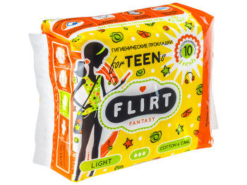 Прокладки Fantasy Flirt Teen "Ultra light cotton care" для крит. дней 3капл (цена за уп 10шт) WKL23T