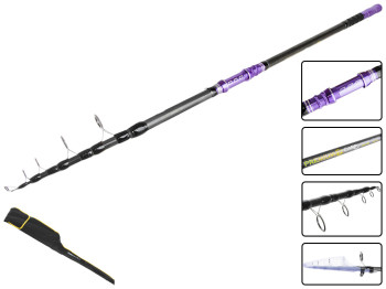 Спінінг телекарп Sams fish "Premium carp" карбон, 5 кілець, 4 секції 80-200г 3,6м