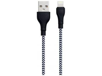 Кабель USB Borofone BX39 Beneficial Lightning Колір Чорно-Бiлий