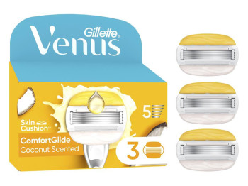 Картриджи сменные Venus ComfortGlide Olay Coconut, сталь, 3шт