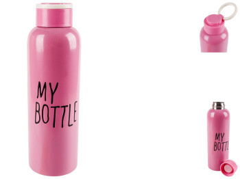 Термобутылка-поильник спортивный My Bottle, цвет - розовый, 600мл