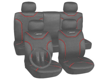 Набор чехлов MILEX "Classic AG-7262-4" полный комплект (2 передних, 2 задних, 5 подголовников) серые