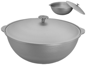 Казан татарський Prolis з литими ручками та кришкою 8л 11123/ТК-008