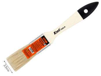 Кисть малярная Kmt Tools, пластик, железо, свиная щетина, 2,5см