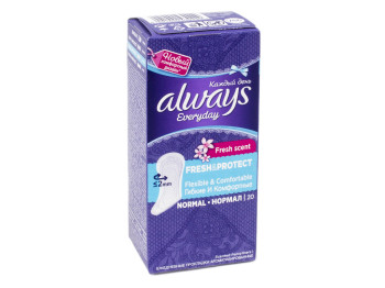 Прокладки ежедневные ароматизированные Always "Everyday Fresh&Protect Normal" (цена за уп. 20шт)