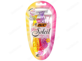Станки для бритья Bic Miss Soleil Sensitive 3 лезвия (цена за набор 4шт)
