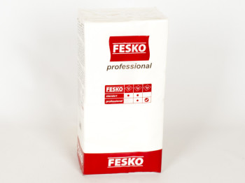 Салфетки "FESKO Professional" белые двухслойные 33x33см 250шт