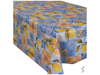 Клеенка Europe, на тканевой основе, ПВХ, 1,40×20м, дизайн Lemon Tiles (цена за рулон)