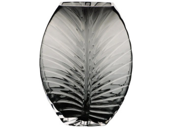 Ваза Viva Leaf, стекло, 25×18см, цвет дымчато-серый