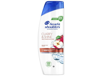 Шампунь Head Shoulders Очищення та блиск, проти лупи, з яблучним оцтом, 400мл